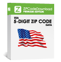 Picture of USA - 5-digit ZIP Code Database, Premium Edition (Redistribution License)