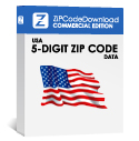 Picture of USA - 5-digit ZIP Code Database, Commercial Edition (Redistribution License)