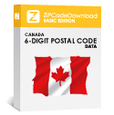 Picture of Canada - 6-digit Postal Code Data, Basic Edition (Redistribution License)