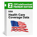 Picture of Health Care Coverage by Zip Code Database, Premium Edition